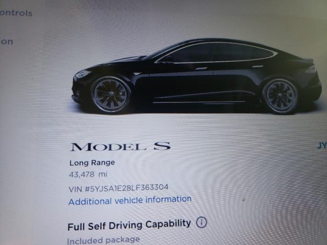 Photo 7 VIN: 5YJSA1E28LF363304 - TESLA MODEL S 