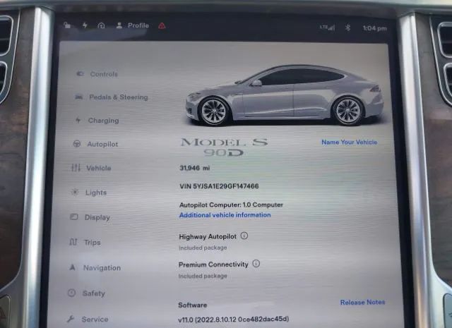 Photo 6 VIN: 5YJSA1E29GF147466 - TESLA MODEL S 