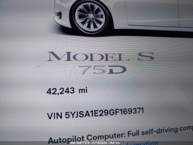 Photo 6 VIN: 5YJSA1E29GF169371 - TESLA MODEL S 