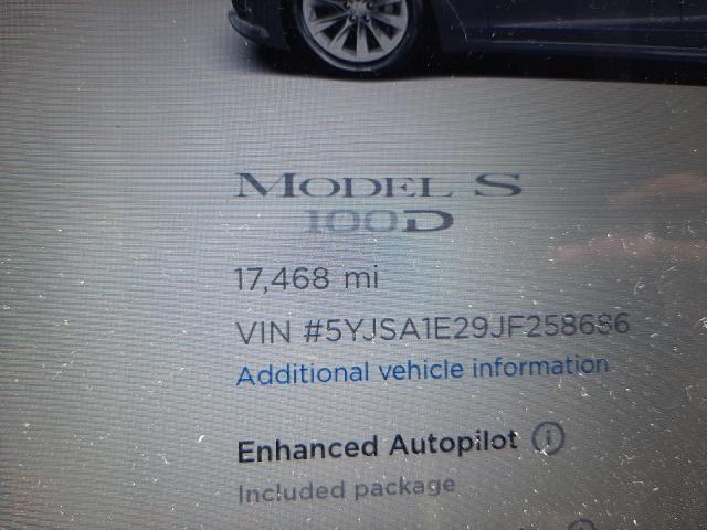 Photo 7 VIN: 5YJSA1E29JF258686 - TESLA MODEL S 