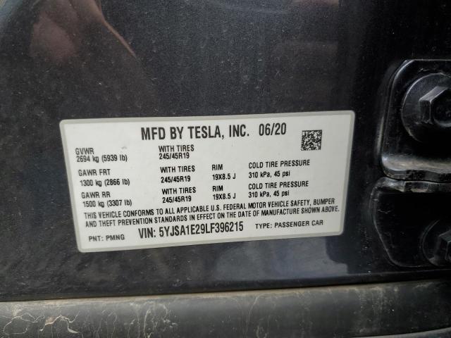 Photo 11 VIN: 5YJSA1E29LF396215 - TESLA MODEL S 