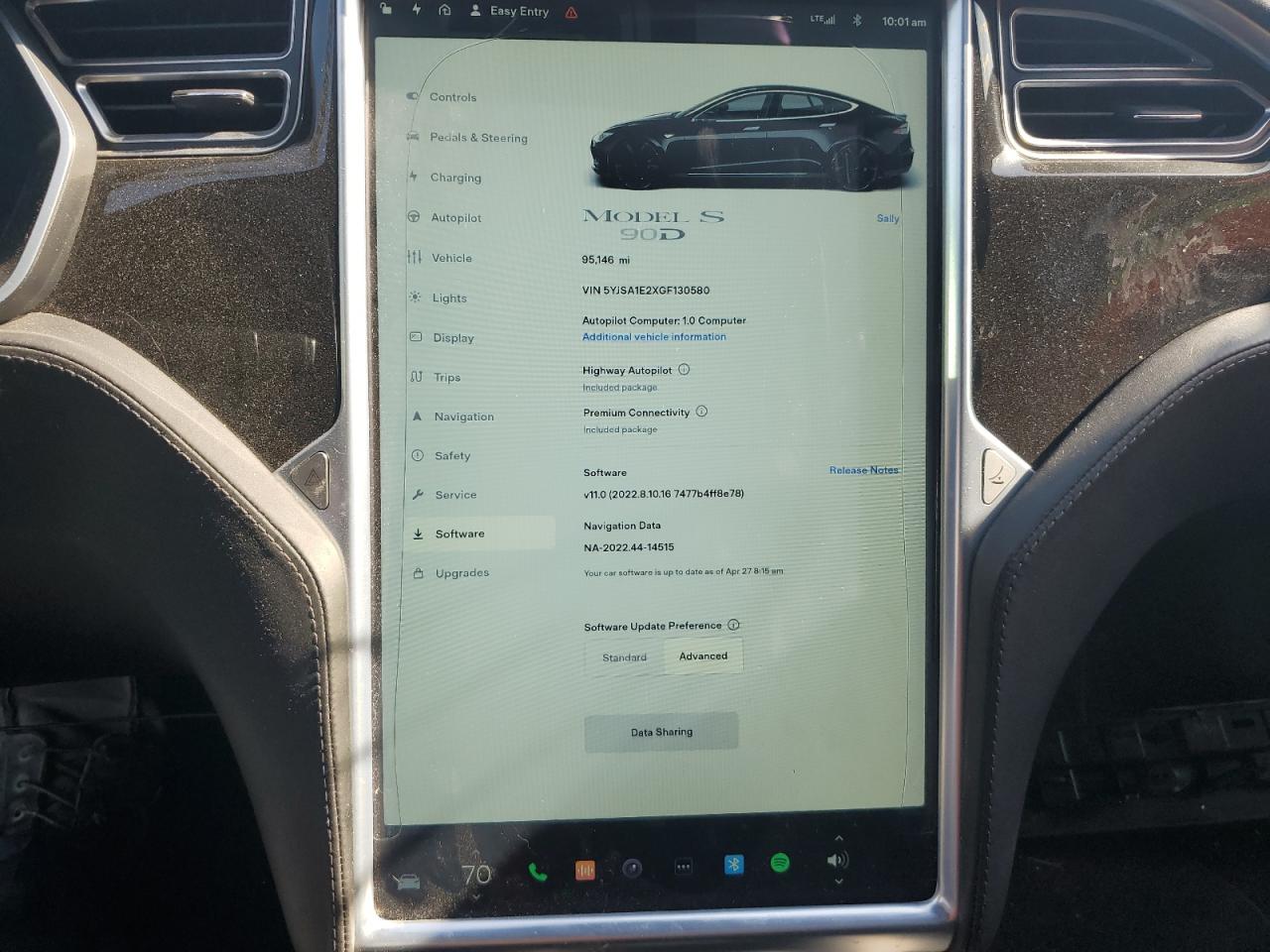 Photo 8 VIN: 5YJSA1E2XGF130580 - TESLA MODEL S 