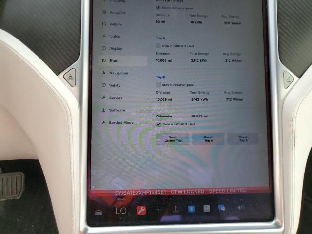 Photo 8 VIN: 5YJSA1E2XHF184561 - TESLA MODEL S 