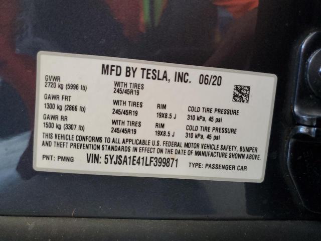 Photo 11 VIN: 5YJSA1E41LF399871 - TESLA MODEL S 