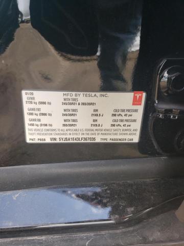 Photo 12 VIN: 5YJSA1E43LF367035 - TESLA MODEL S 