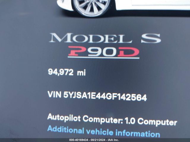 Photo 6 VIN: 5YJSA1E44GF142564 - TESLA MODEL S 