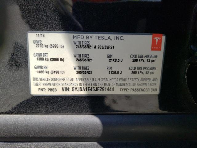 Photo 11 VIN: 5YJSA1E45JF291444 - TESLA MODEL S 