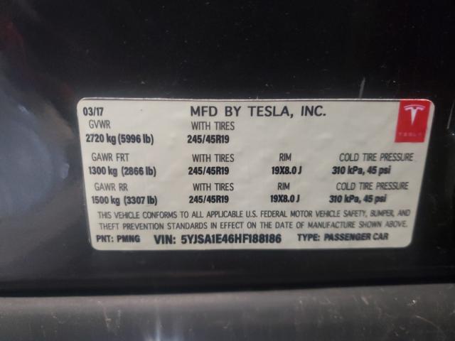 Photo 9 VIN: 5YJSA1E46HF188186 - TESLA MODEL S 