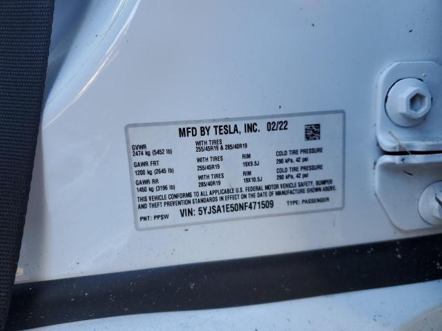 Photo 12 VIN: 5YJSA1E50NF471509 - TESLA MODEL S 