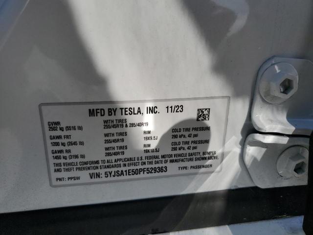 Photo 11 VIN: 5YJSA1E50PF529363 - TESLA MODEL S 