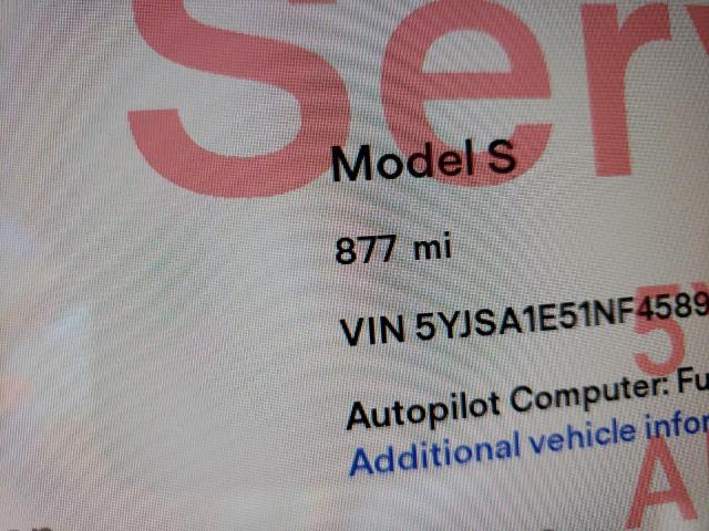 Photo 7 VIN: 5YJSA1E51NF458946 - TESLA MODEL S 