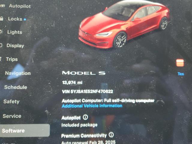 Photo 8 VIN: 5YJSA1E52NF470622 - TESLA MODEL S 