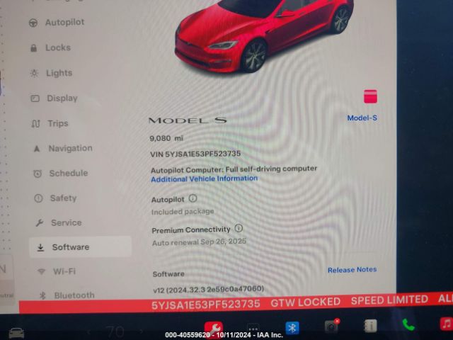 Photo 6 VIN: 5YJSA1E53PF523735 - TESLA MODEL S 