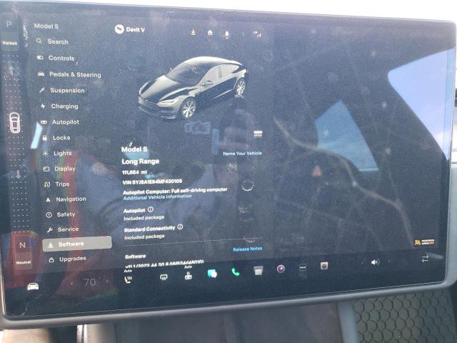 Photo 8 VIN: 5YJSA1E54MF430105 - TESLA MODEL S 