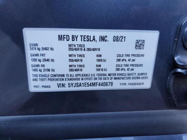 Photo 11 VIN: 5YJSA1E54MF440679 - TESLA MODEL S 