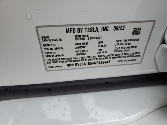 Photo 11 VIN: 5YJSA1E54NF489446 - TESLA MODEL S 