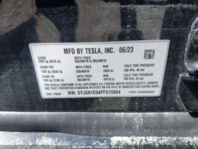 Photo 8 VIN: 5YJSA1E54PF515904 - TESLA MODEL S 