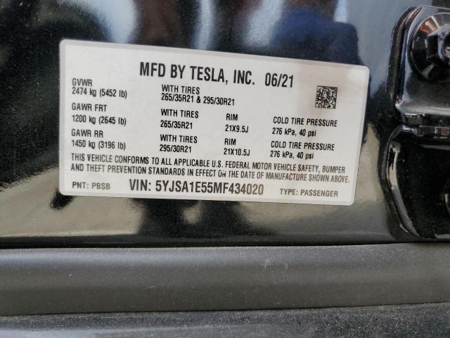 Photo 12 VIN: 5YJSA1E55MF434020 - TESLA MODEL S 