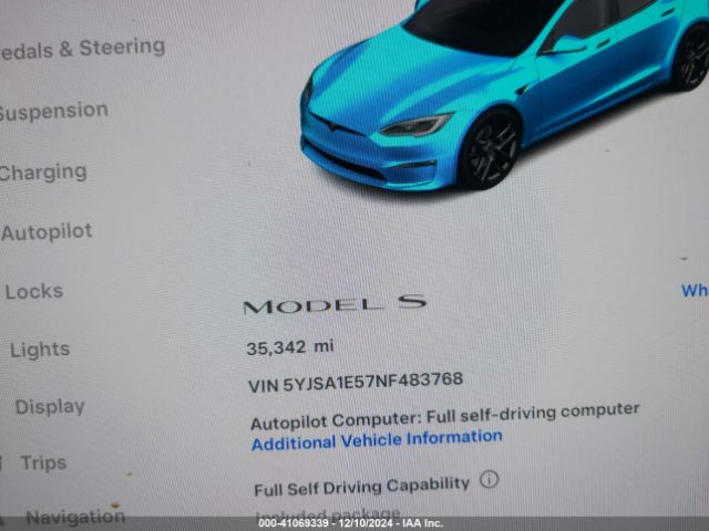 Photo 6 VIN: 5YJSA1E57NF483768 - TESLA MODEL S 