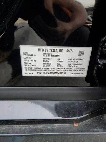 Photo 12 VIN: 5YJSA1E58MF439552 - TESLA MODEL S 