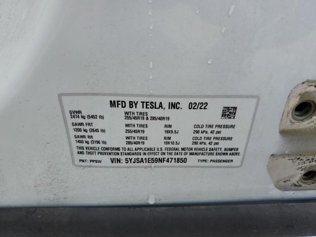 Photo 9 VIN: 5YJSA1E59NF471850 - TESLA MODEL S 