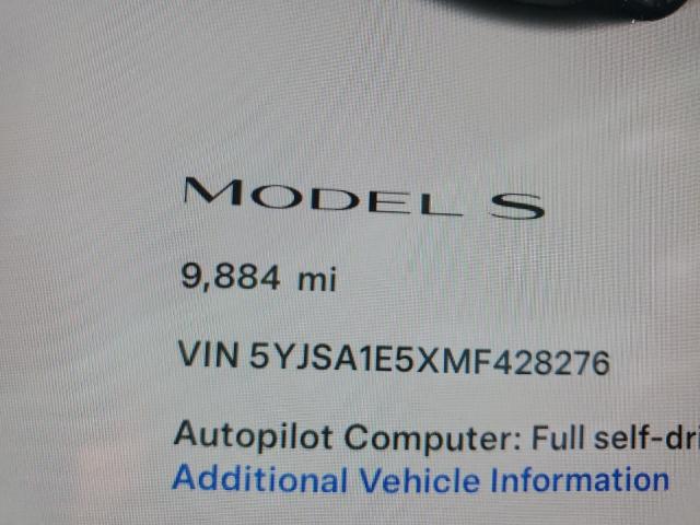 Photo 8 VIN: 5YJSA1E5XMF428276 - TESLA MODEL S 