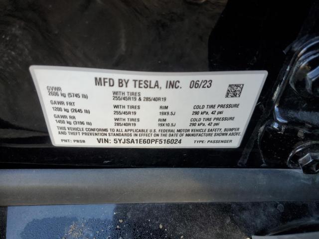 Photo 12 VIN: 5YJSA1E60PF516024 - TESLA MODEL S 