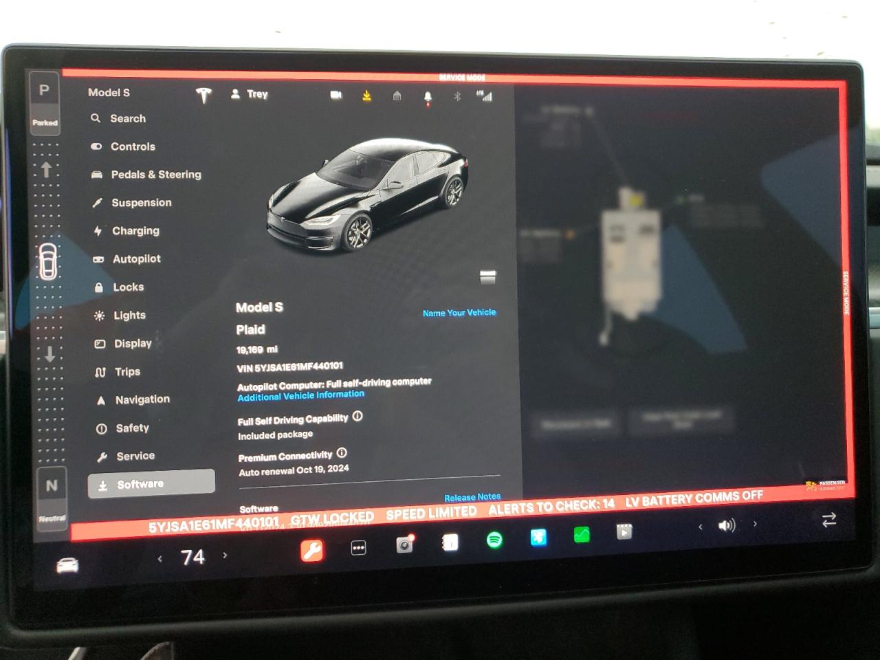 Photo 8 VIN: 5YJSA1E61MF440101 - TESLA MODEL S 