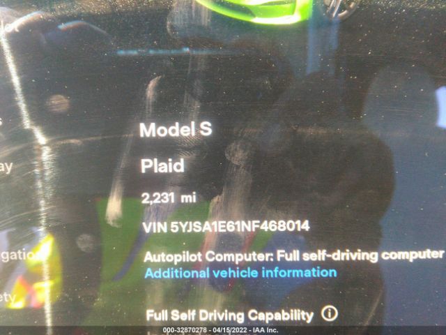 Photo 6 VIN: 5YJSA1E61NF468014 - TESLA MODEL S 