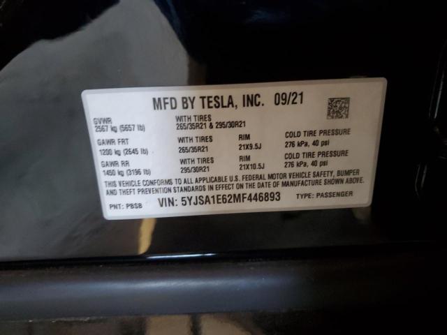 Photo 11 VIN: 5YJSA1E62MF446893 - TESLA MODEL S 