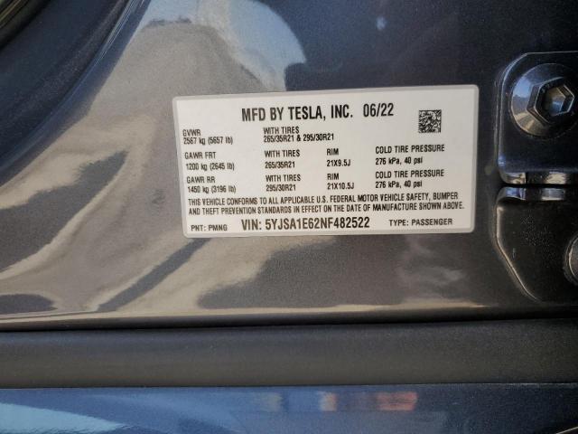 Photo 12 VIN: 5YJSA1E62NF482522 - TESLA MODEL S 