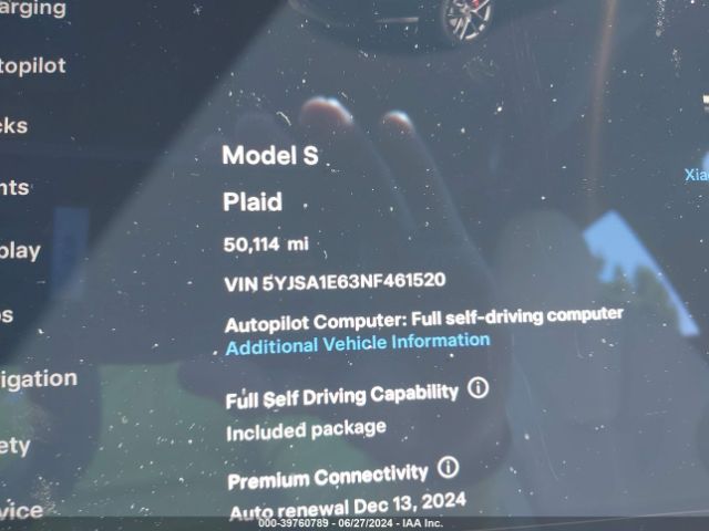 Photo 6 VIN: 5YJSA1E63NF461520 - TESLA MODEL S 