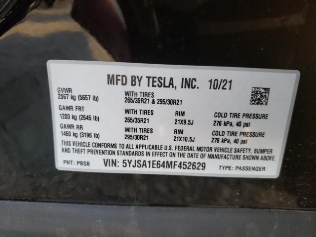 Photo 9 VIN: 5YJSA1E64MF452629 - TESLA MODEL S 