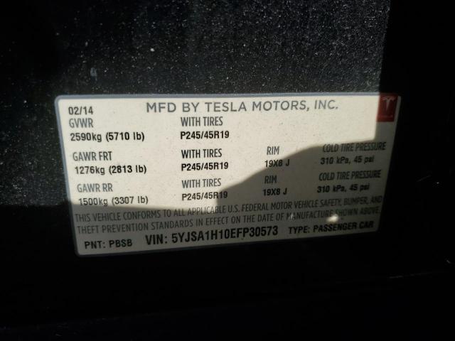 Photo 12 VIN: 5YJSA1H10EFP30573 - TESLA MODEL S 