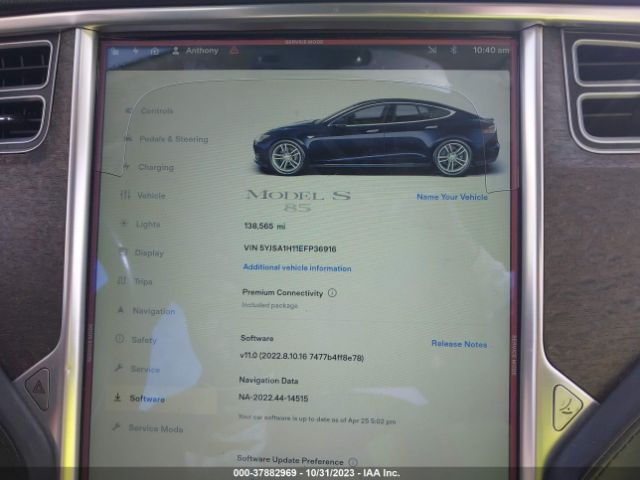 Photo 6 VIN: 5YJSA1H11EFP36916 - TESLA MODEL S 