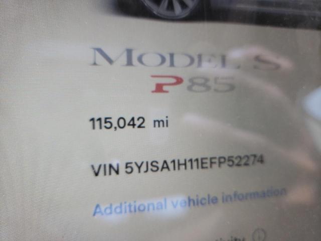 Photo 8 VIN: 5YJSA1H11EFP52274 - TESLA MODEL S 