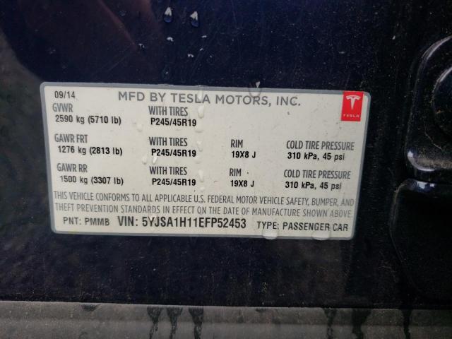 Photo 11 VIN: 5YJSA1H11EFP52453 - TESLA MODEL S 