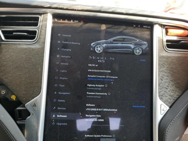 Photo 8 VIN: 5YJSA1H11EFP61296 - TESLA MODEL S 