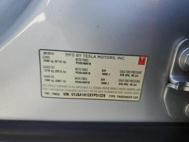 Photo 11 VIN: 5YJSA1H12EFP51229 - TESLA MODEL S 