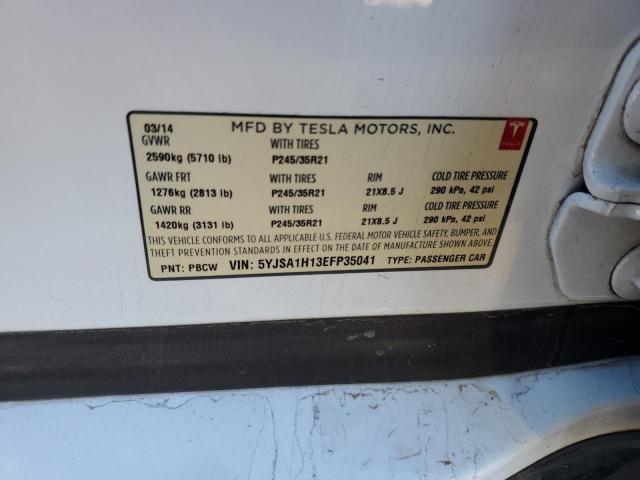 Photo 11 VIN: 5YJSA1H13EFP35041 - TESLA MODEL S 