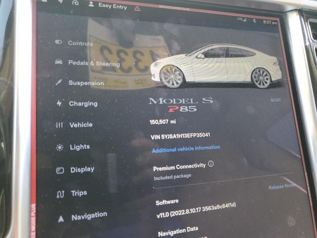 Photo 8 VIN: 5YJSA1H13EFP35041 - TESLA MODEL S 