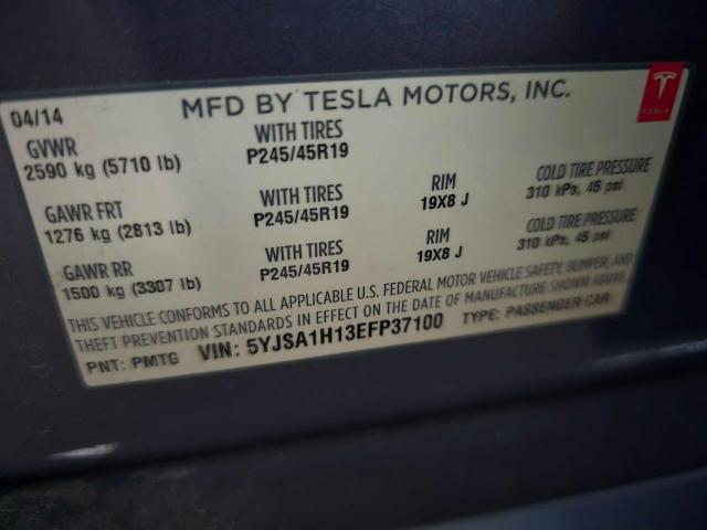 Photo 9 VIN: 5YJSA1H13EFP37100 - TESLA MODEL S 