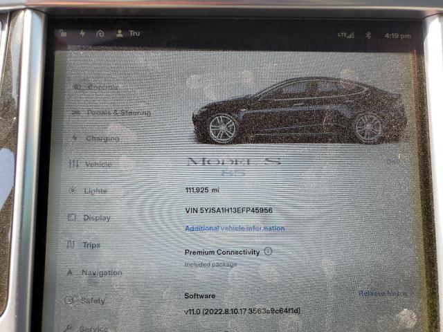 Photo 8 VIN: 5YJSA1H13EFP45956 - TESLA MODEL S 