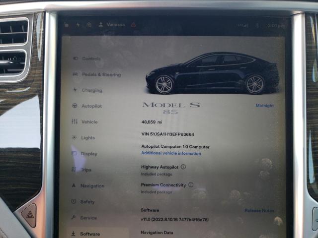 Photo 8 VIN: 5YJSA1H13EFP63664 - TESLA MODEL S 