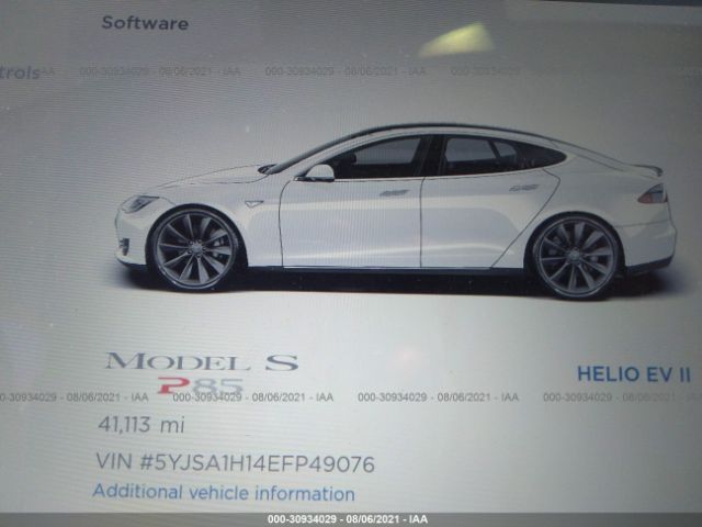 Photo 6 VIN: 5YJSA1H14EFP49076 - TESLA MODEL S 