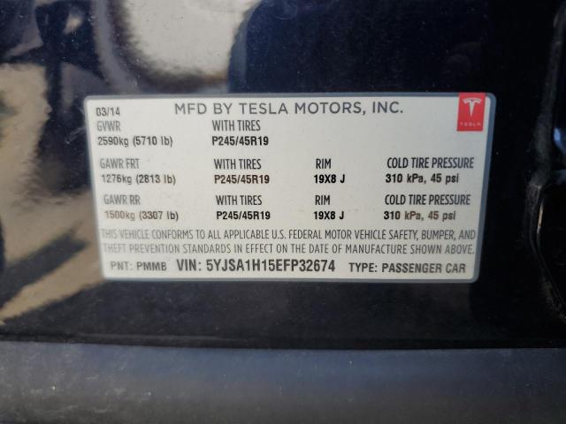 Photo 11 VIN: 5YJSA1H15EFP32674 - TESLA MODEL S 