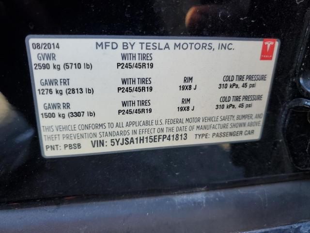 Photo 12 VIN: 5YJSA1H15EFP41813 - TESLA MODEL S 