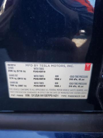 Photo 9 VIN: 5YJSA1H15EFP51421 - TESLA MODEL S 