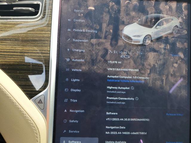 Photo 8 VIN: 5YJSA1H15EFP60460 - TESLA MODEL S 