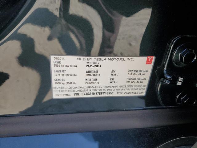 Photo 12 VIN: 5YJSA1H17EFP48956 - TESLA MODEL S 